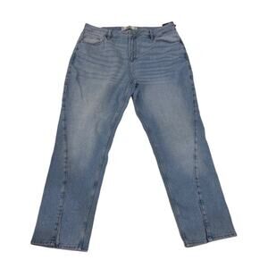 NWT Hollister Curvy High Rise 90's Vintage Split Leg Women's Jeans Size 17R